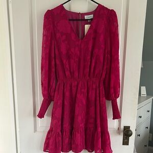 Evereve Fuchsia Floral Dress